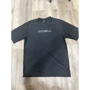 Oneill Boy's Performance 50+ SPF Rashguard Swim Shirt Size‎ XL Logo Black/White